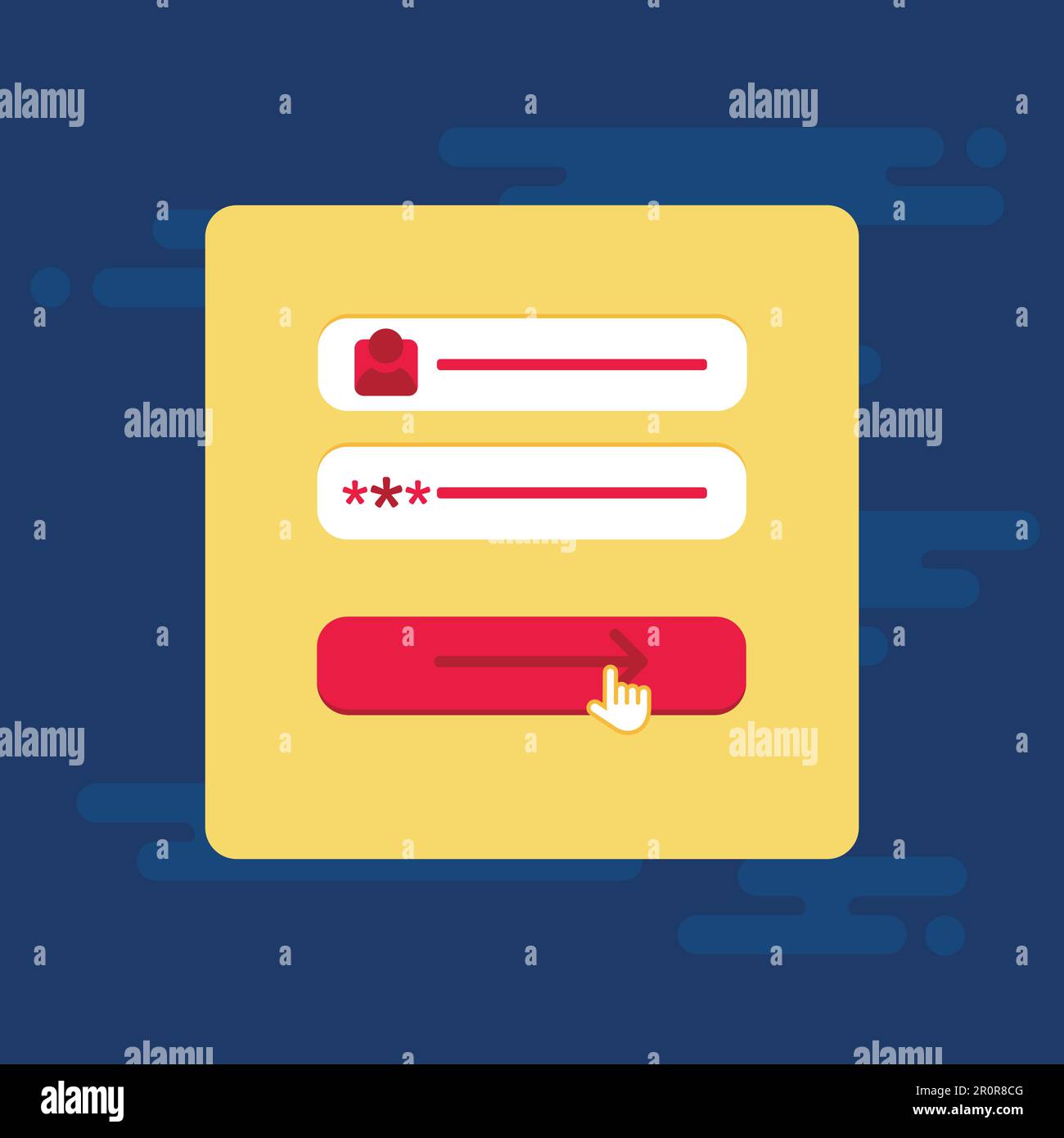 Example Submit Login Web Template and Elements for site form of email subscribe, newsletter ...