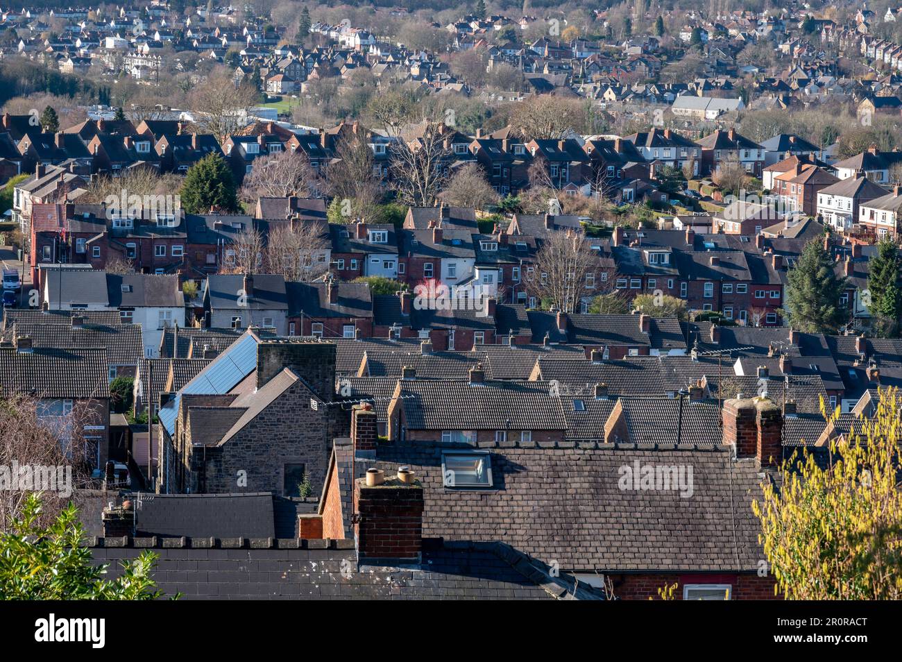 Aerial view of Sheffield City at UK Stock Photo - Alamy