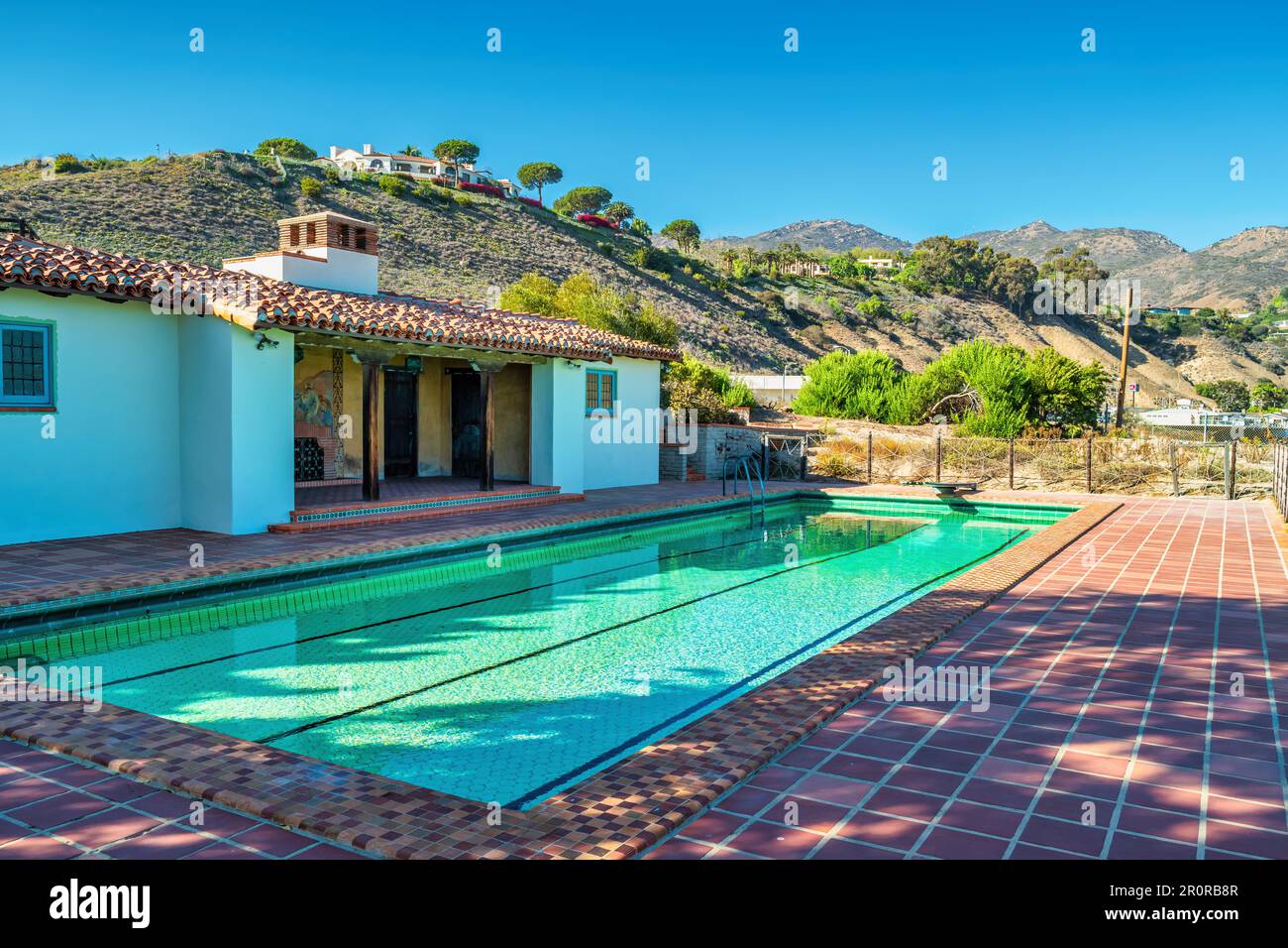 The pool at the historic Adamson House museum within Malibu Lagoon