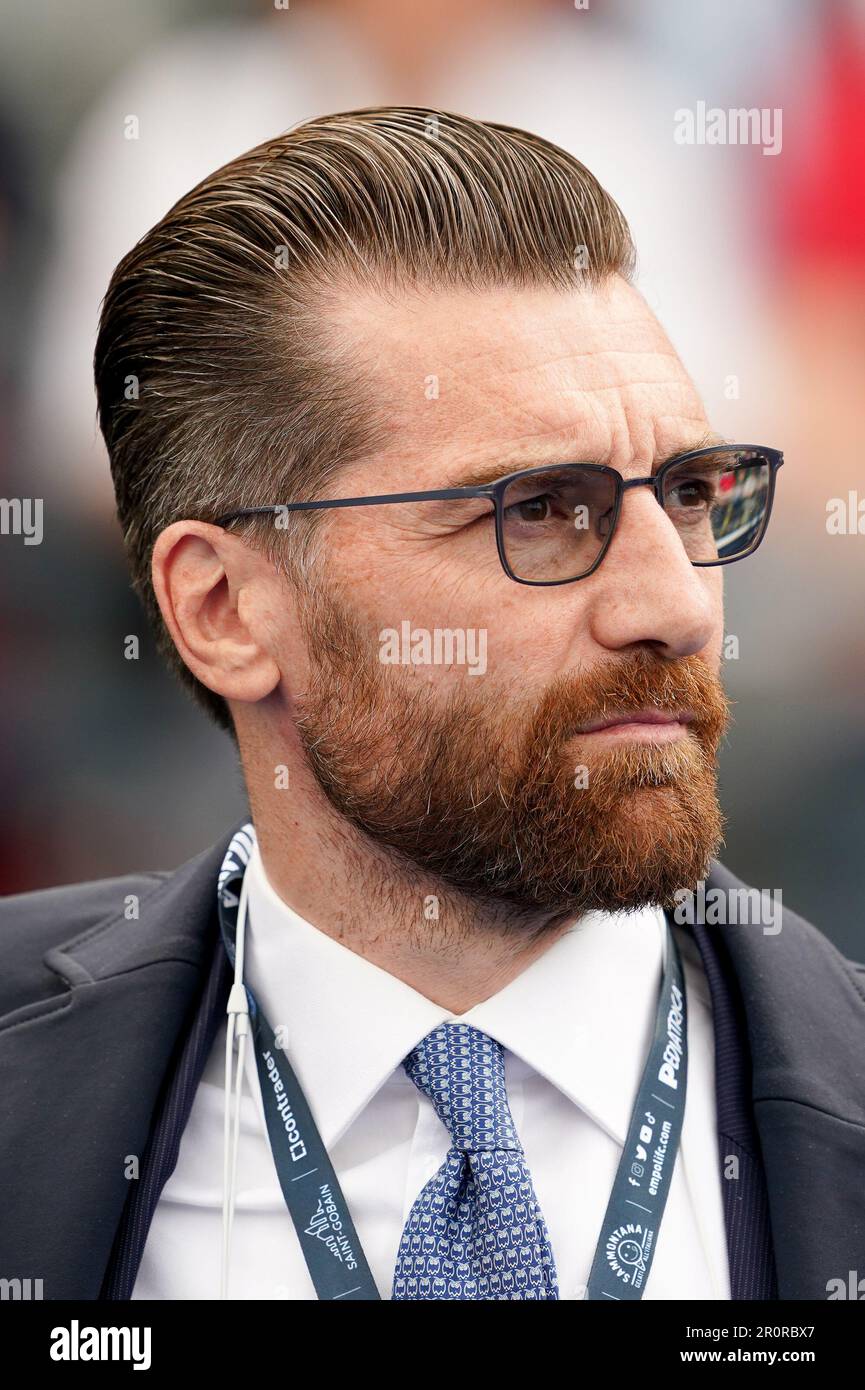 Empoli, Italy. 08th May, 2023. Morgan De Sanctis sport director of US  Salernitana looks on during the Serie A match between Empoli and US  Salernitana 1919 at Stadio Carlo Castellani, Empoli, Italy, image size:865x1390