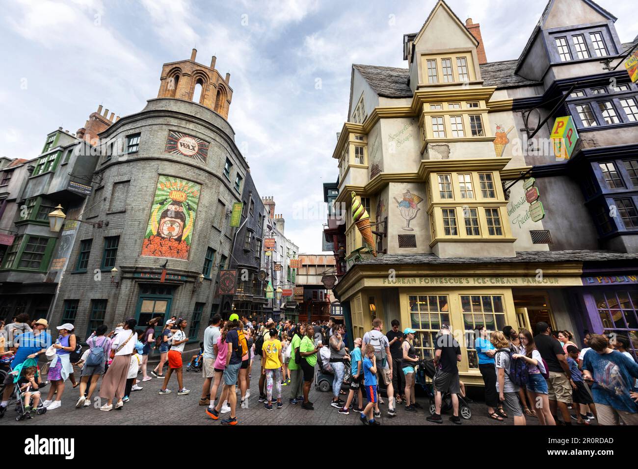 Orlando,FL/USA-8/30/20: The lockers outside Harry Potter and the