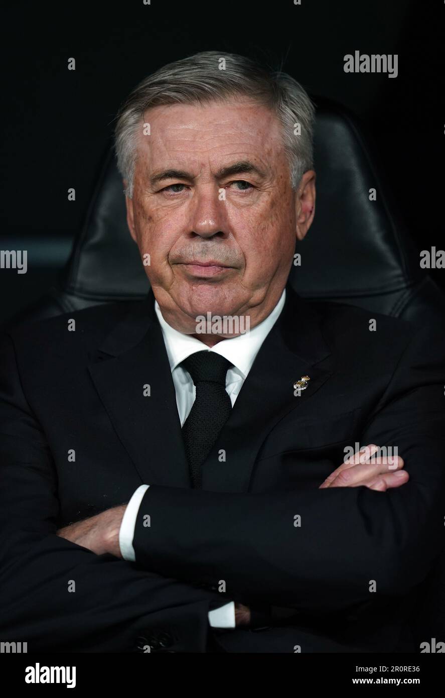Real Madrid manager Carlo Ancelotti during the UEFA Champions League