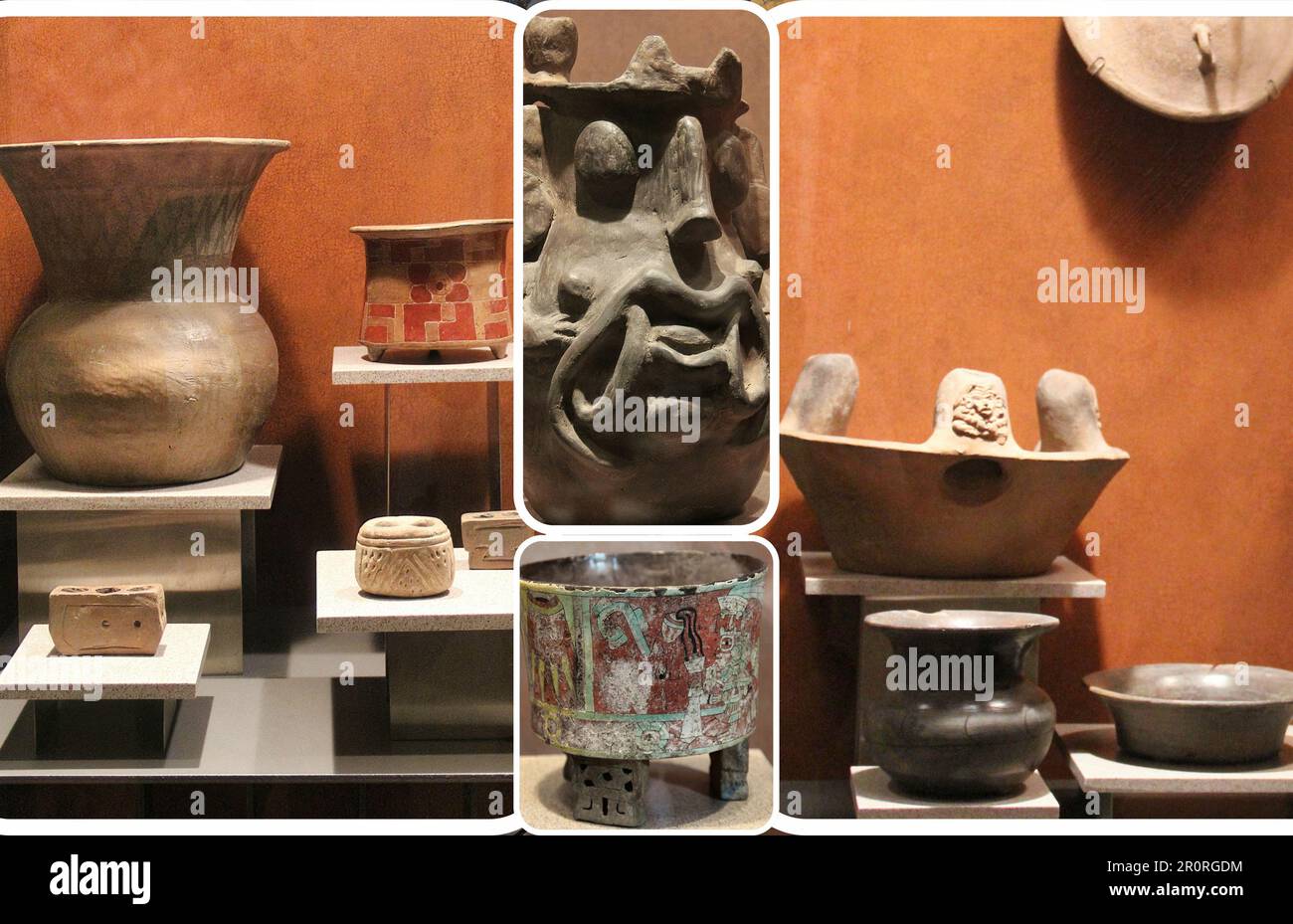 Some Aztec figurines and artifacts from the ancient and mysterious city of Teotihuacán