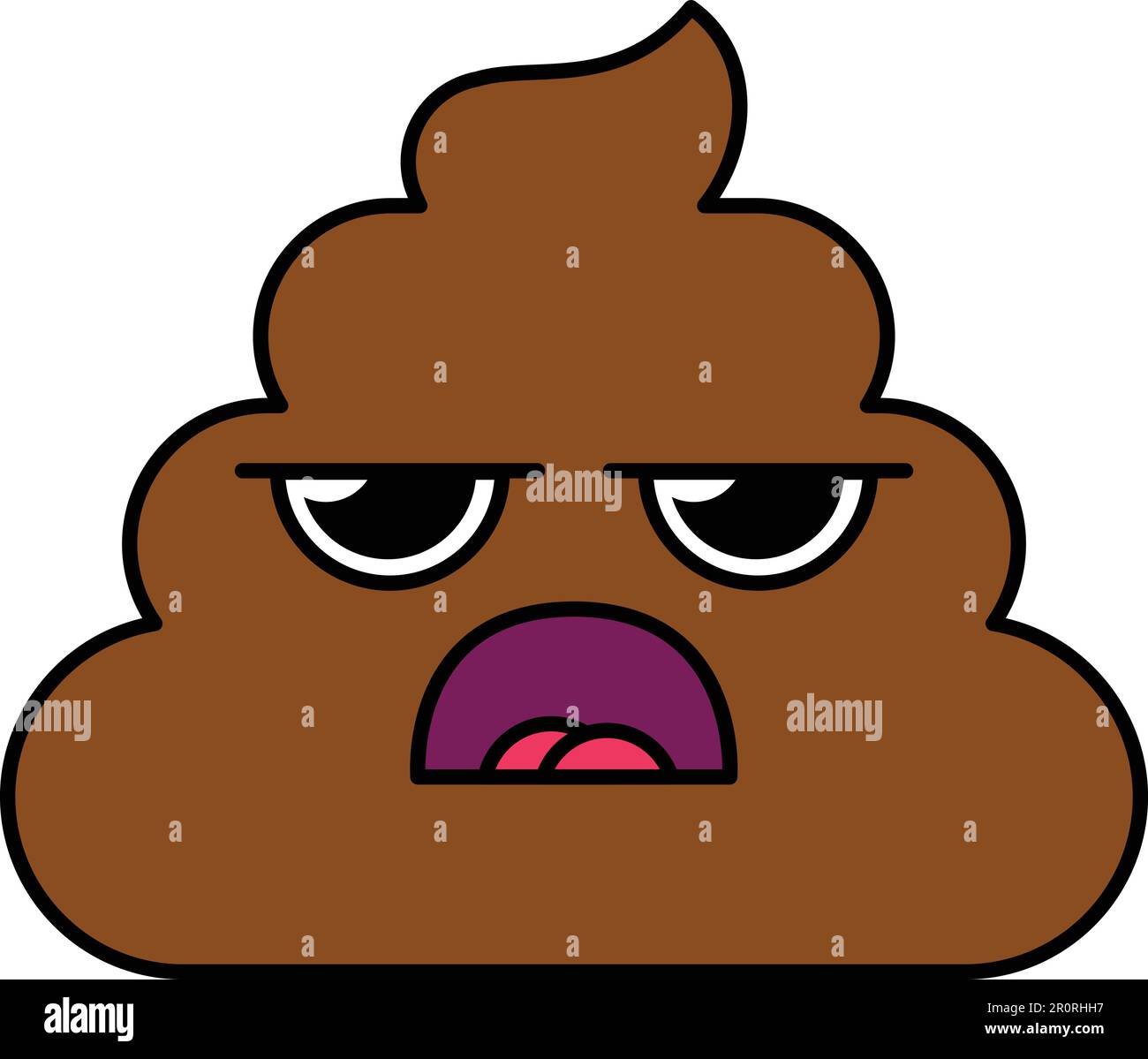 Premium Vector  Illustration of poop emoticon or emoji poop face icon  symbol vector illustration