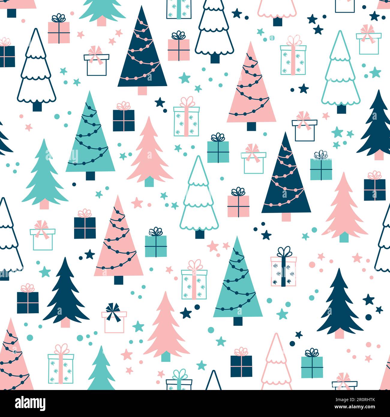 Christmas gifts tree on Stock Vector Images - Alamy