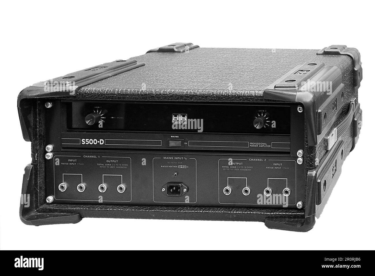 HH,Elecronic,Power Amplifier,circa 1980,500 Watt,Stereo,PA,Disco,Band,Archive,Photo by Baxwalker Stock Photo