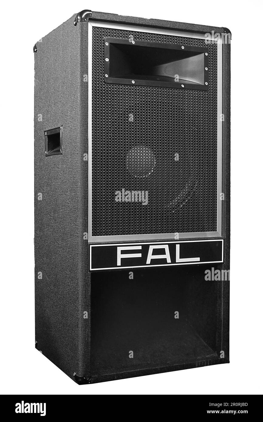 FAL,Disco,Band,PA,Speaker,Cabinet,circa 1980,Archive,Photo by BaxWalker Stock Photo