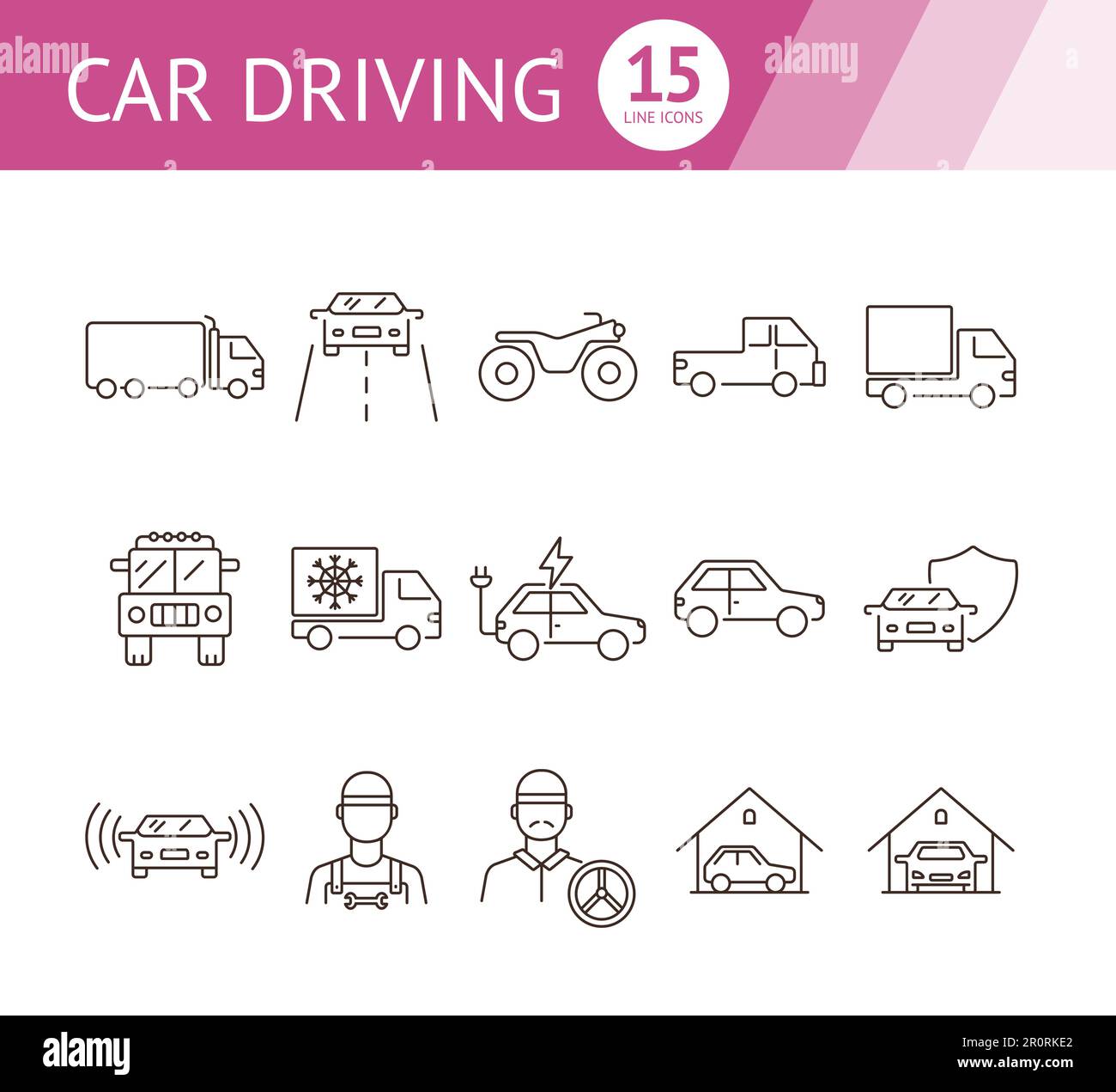 Driving bike group Stock Vector Images - Alamy