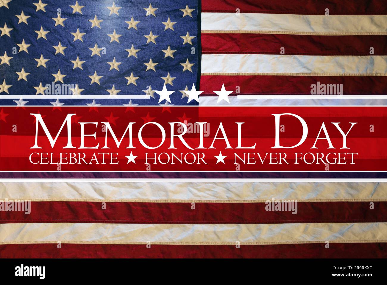 American flag Memorial day background Stock Photo - Alamy