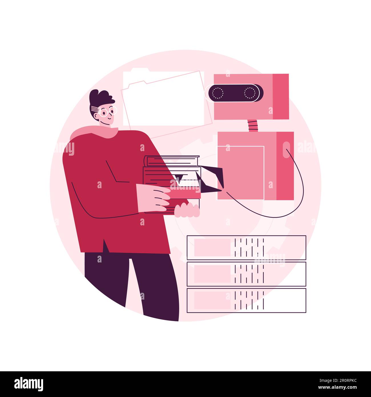 Natural language processing abstract concept vector illustration. AI ...