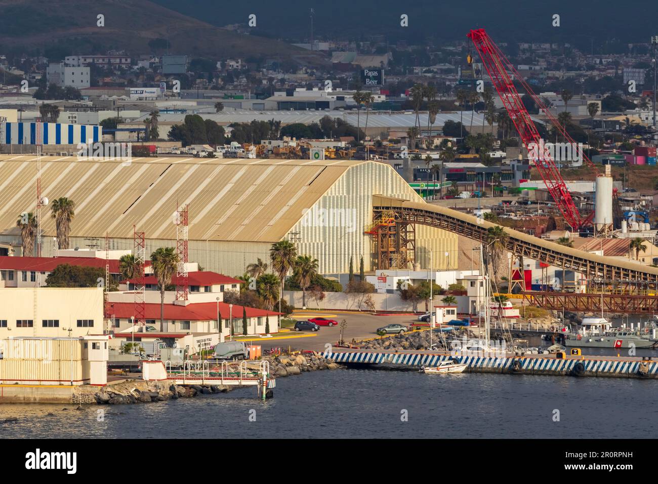 Mexican Navy Base, Port of Ensenada, Baja California, Mexico Stock Photo