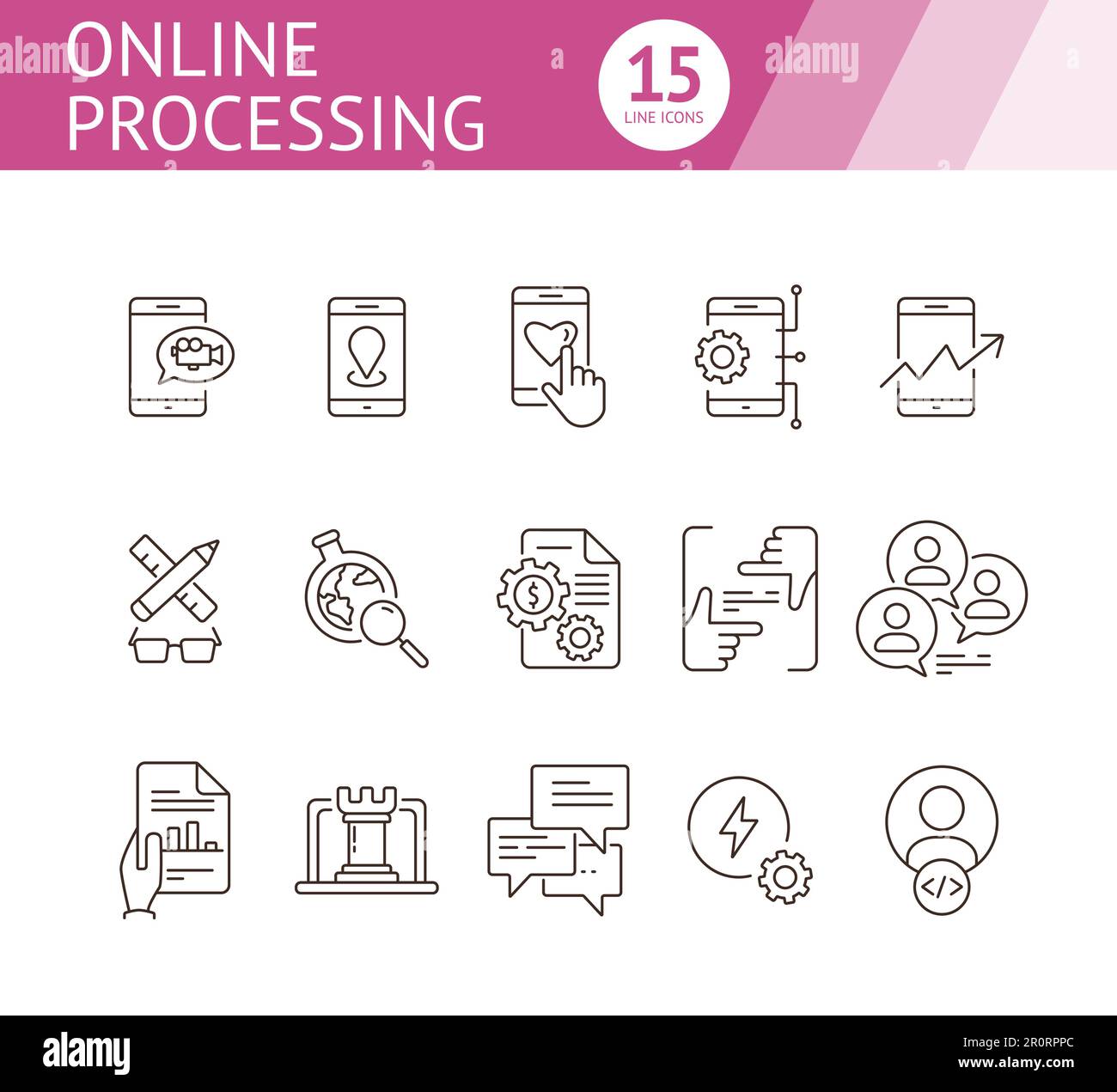 Video processing Stock Vector Images - Alamy