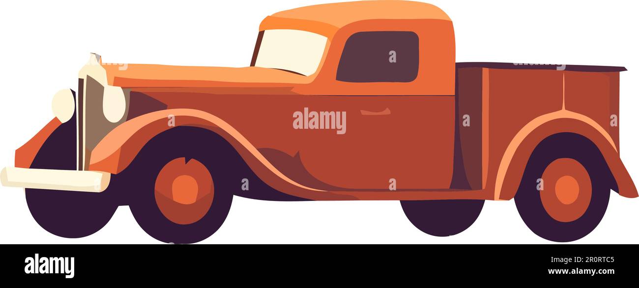 Old fashioned pick up truck Stock Vector Image & Art - Alamy