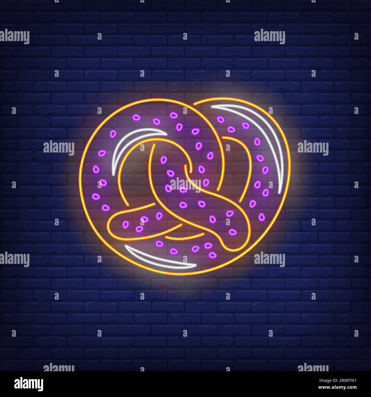 Salty pretzel neon sign Stock Vector Image & Art Alamy