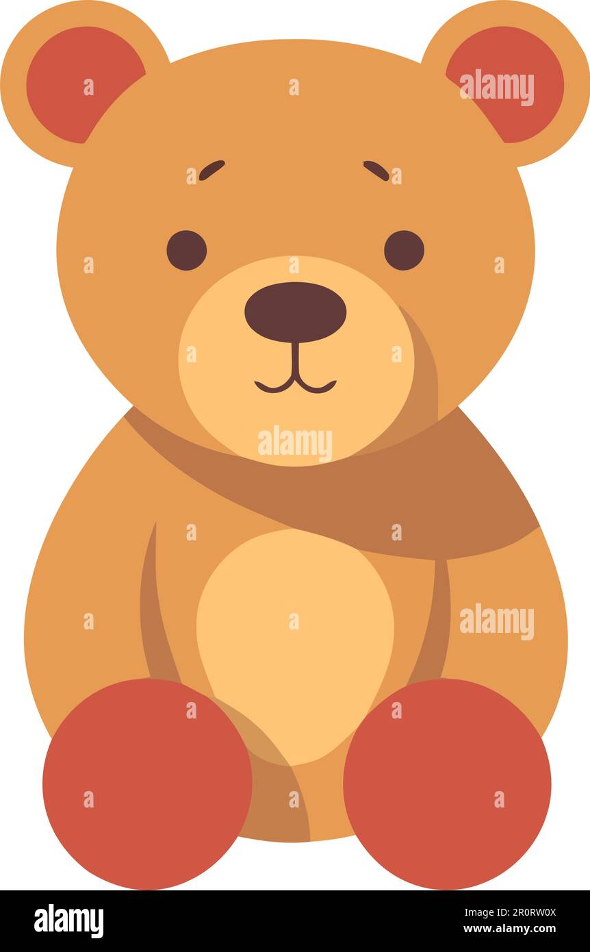 Cute teddy bear sitting Stock Vector Image & Art - Alamy