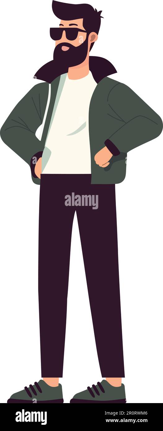 One handsome man standing Stock Vector Images - Alamy