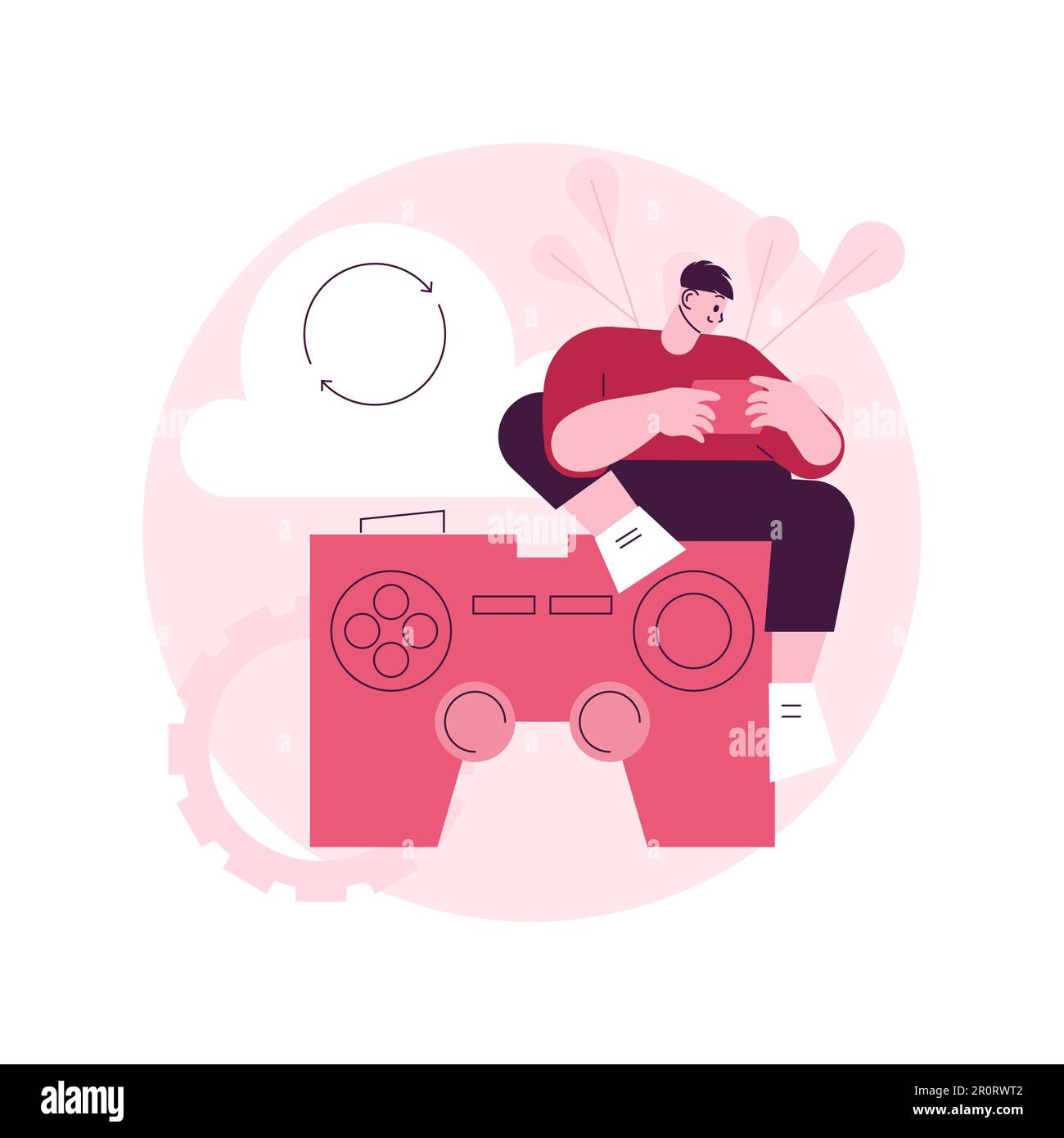 Cloud gaming abstract concept vector illustration. Gaming on demand, video  and file streaming, cloud technology, various devices game, online platform,  AI gaming solution abstract metaphor Stock Vector Image & Art - Alamy