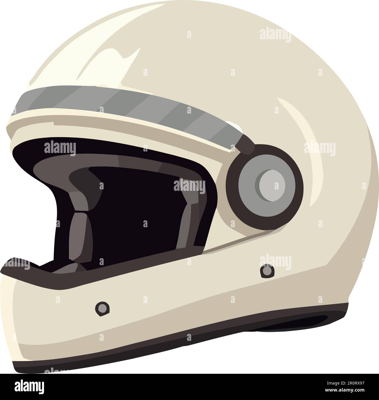 Protective helmet security in extreme sports Stock Vector