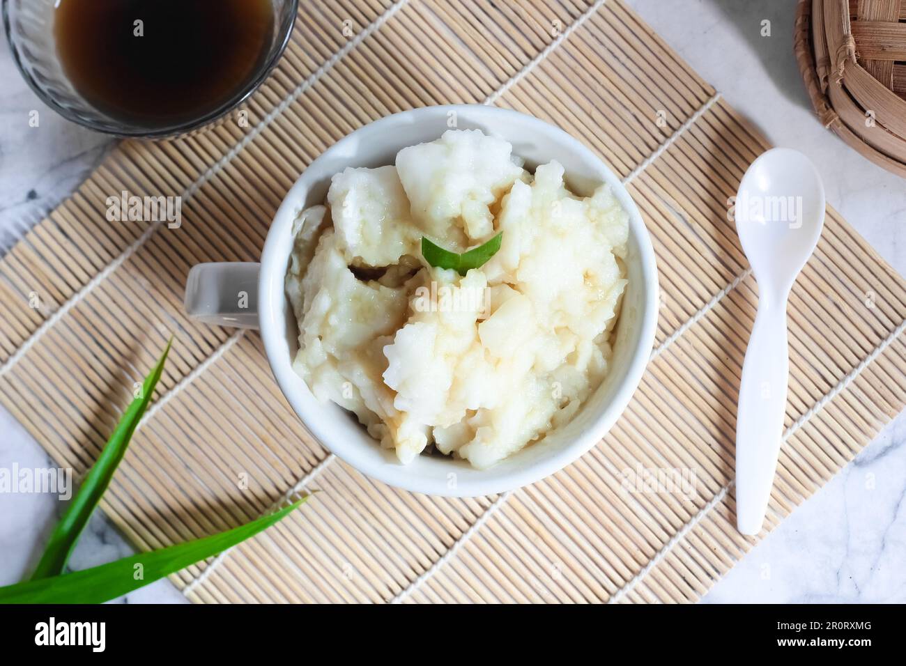 Bubur sumsum. Dessert porridge originating from Java made from rice ...