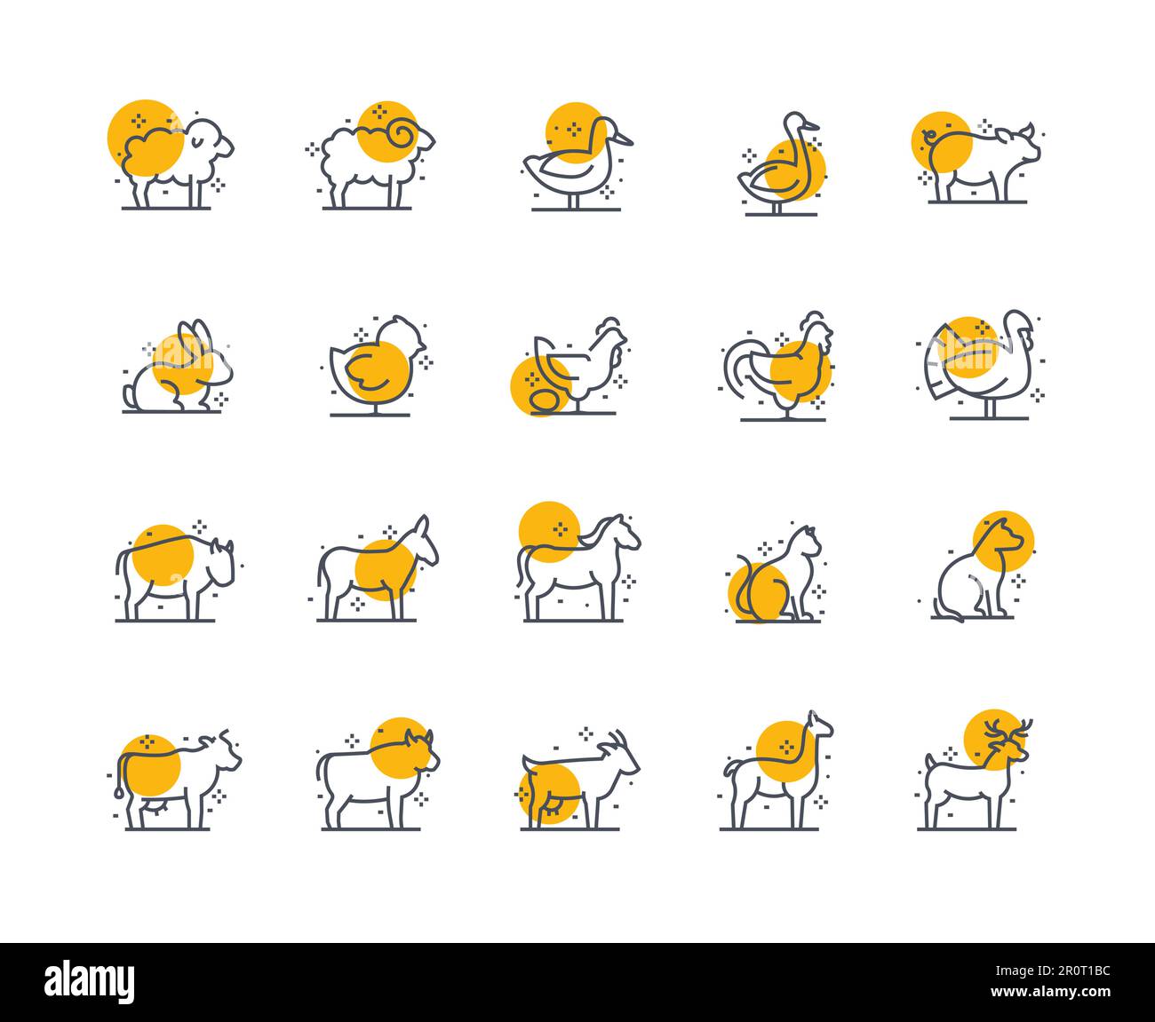 Domestic hen dog cat Cut Out Stock Images Pictures Alamy