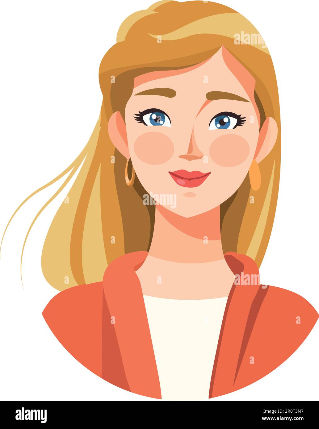 Beautiful businesswoman in vector illustration stock vector image art