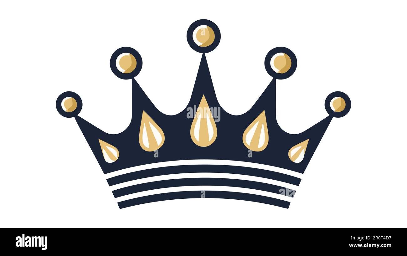 Crown Icon in trendy flat style isolated on white background. Vector ...