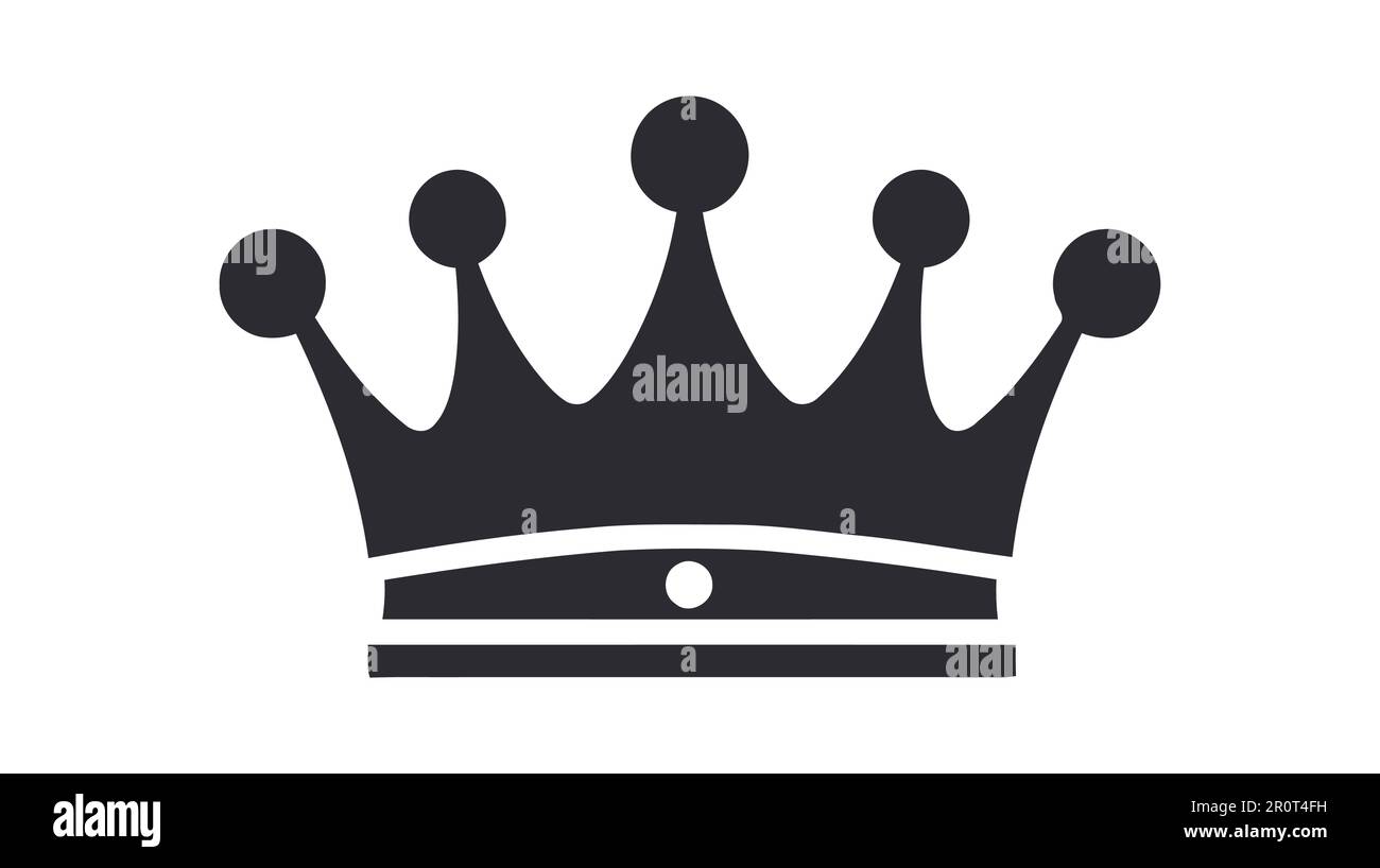 Crown Icon in trendy flat style isolated on white background. Vector ...