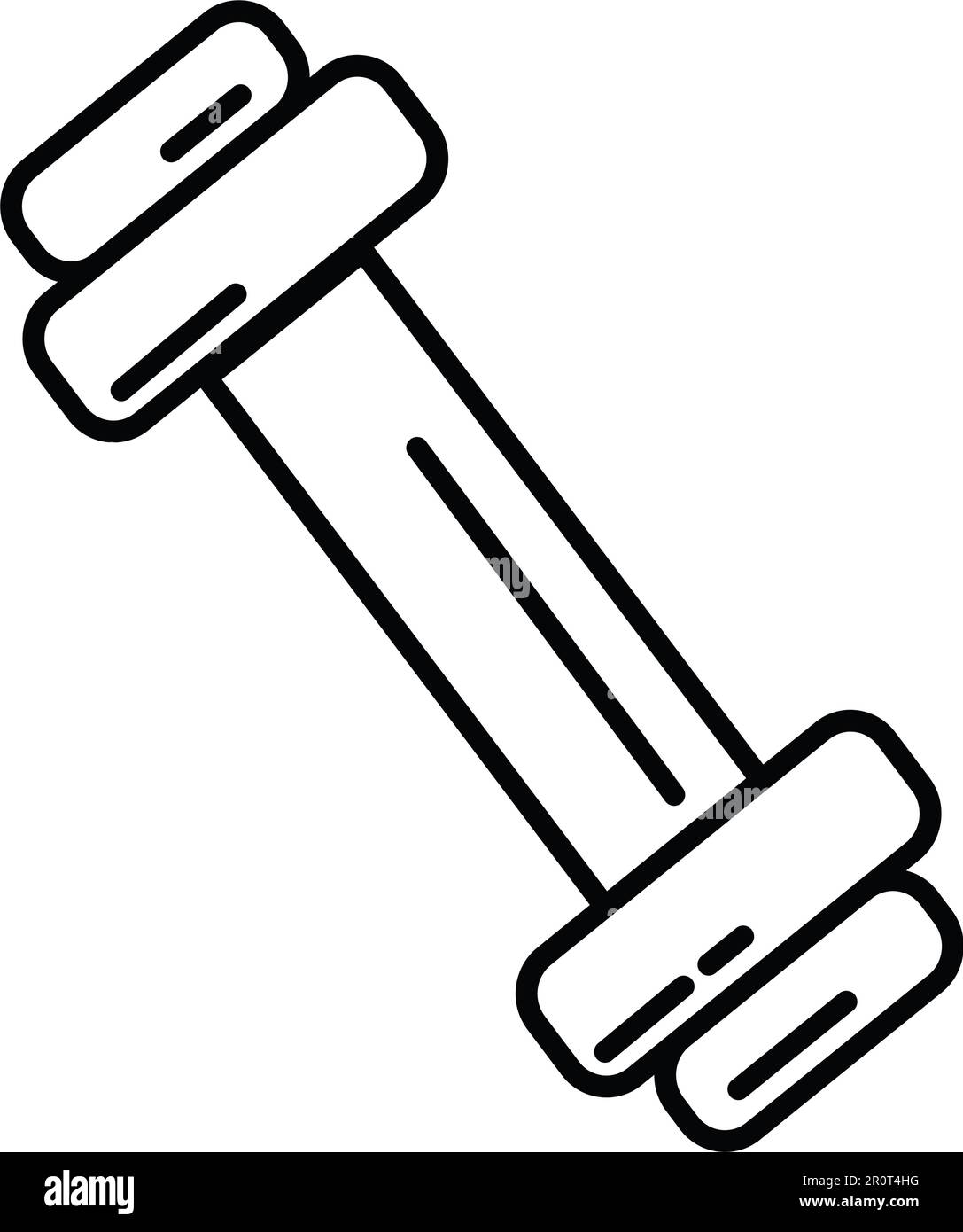 Isolated gym weight icon Outline design Vector Stock Vector Image & Art ...