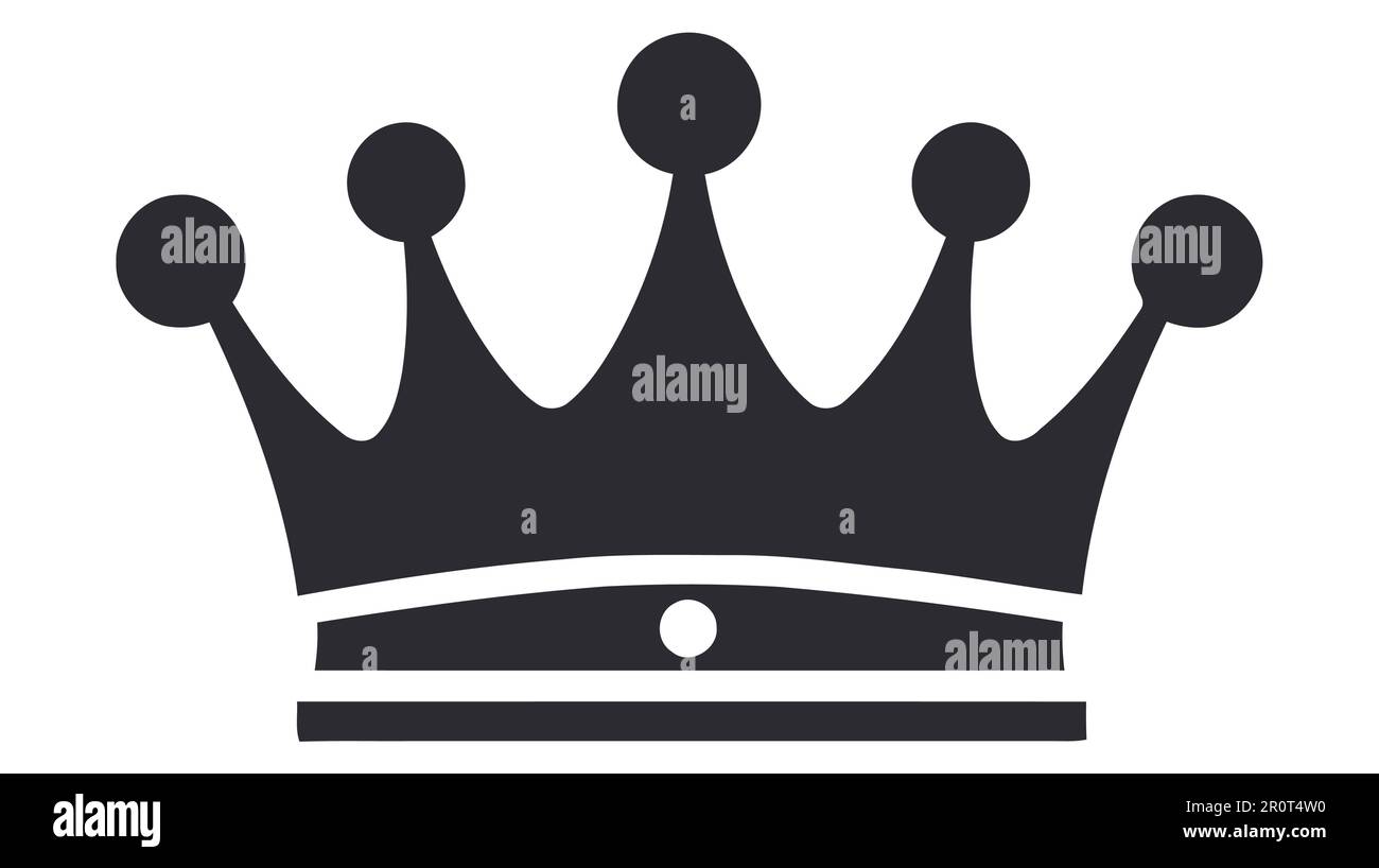 Crown Icon in trendy flat style isolated on white background. Vector ...