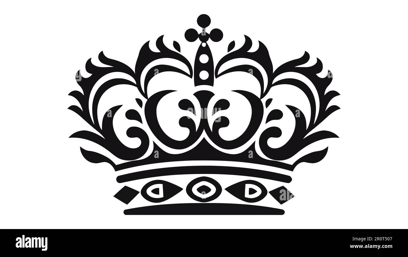 Crown Icon in trendy flat style isolated on white background. Vector ...