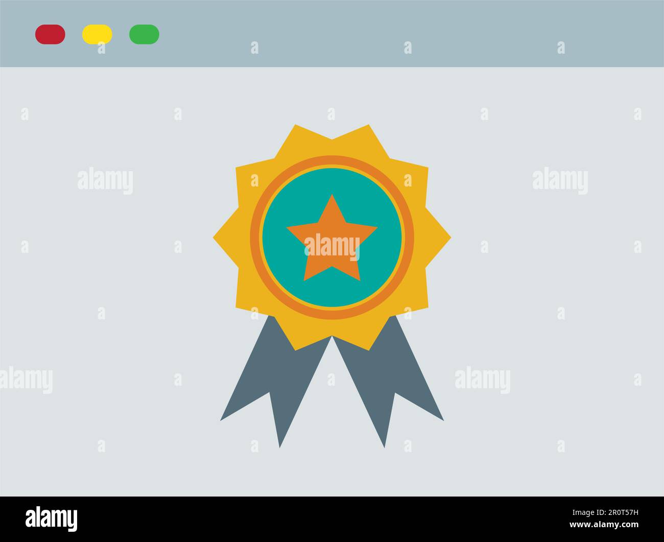 Web Award icon vector image. Suitable for mobile application web application and print media. Stock Vector