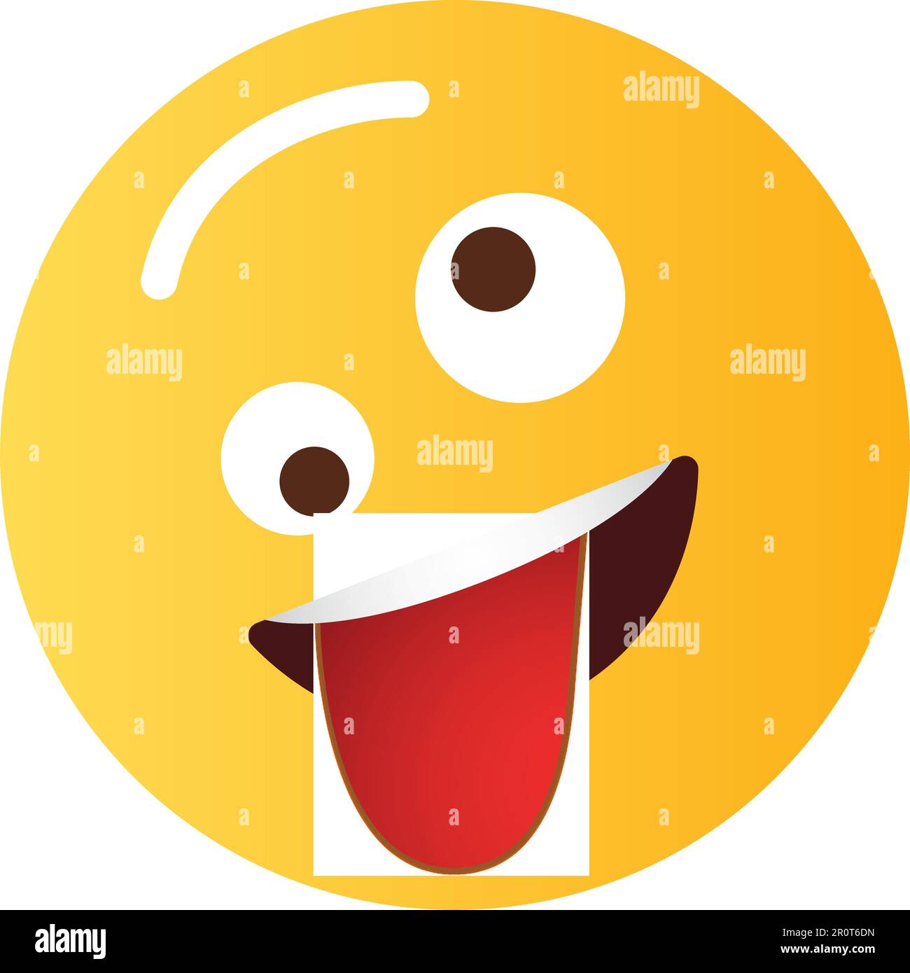 Zany Face icon vector image. Suitable for mobile application web application and print media. Stock Vector