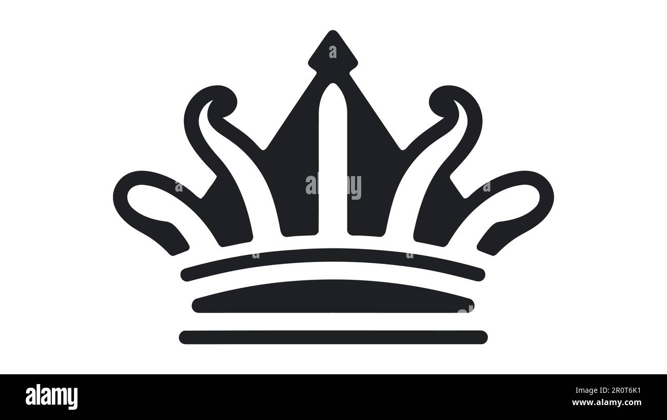 Crown Icon in trendy flat style isolated on white background. Vector ...