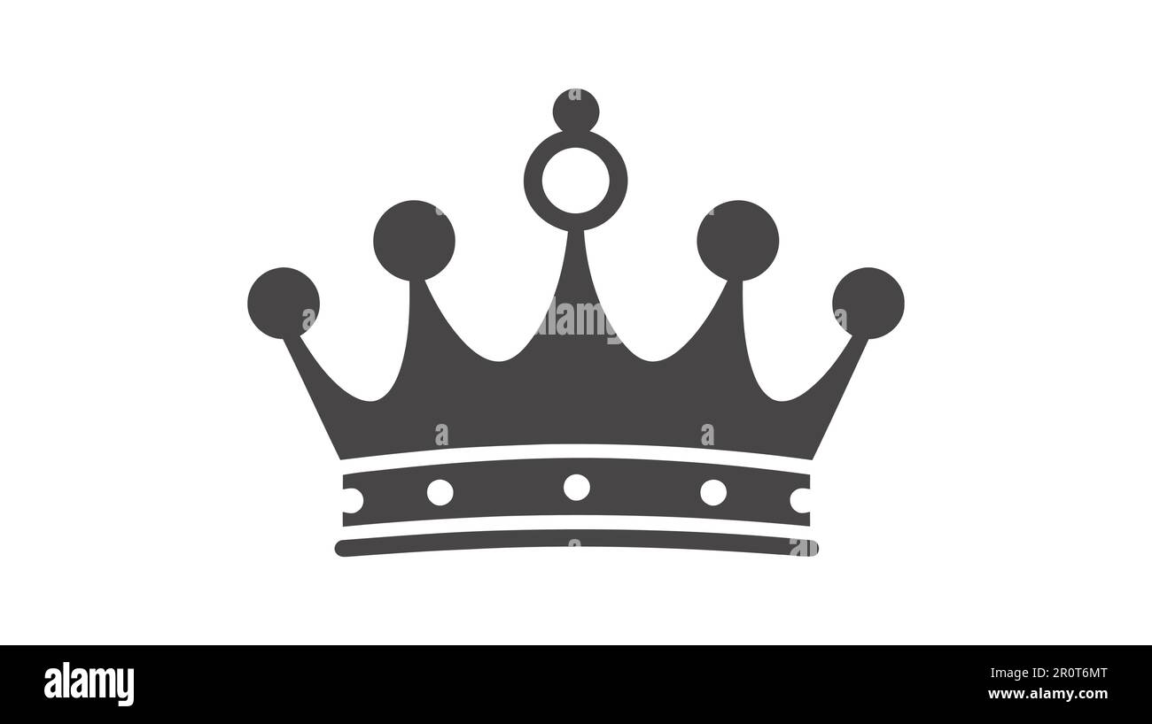 Crown Icon in trendy flat style isolated on white background. Vector ...
