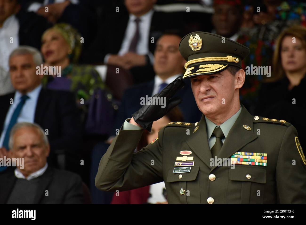 Bogota, Colombia. 09th May, 2023. during the ceremony of the new Colombian Police Director William Rene Salamanca at the General Santander Police Academy in Bogota, Colombia. May 9, 2023. Photo By: Cristian Bayona/Long Visual Press Credit: Long Visual Press/Alamy Live News Stock Photo