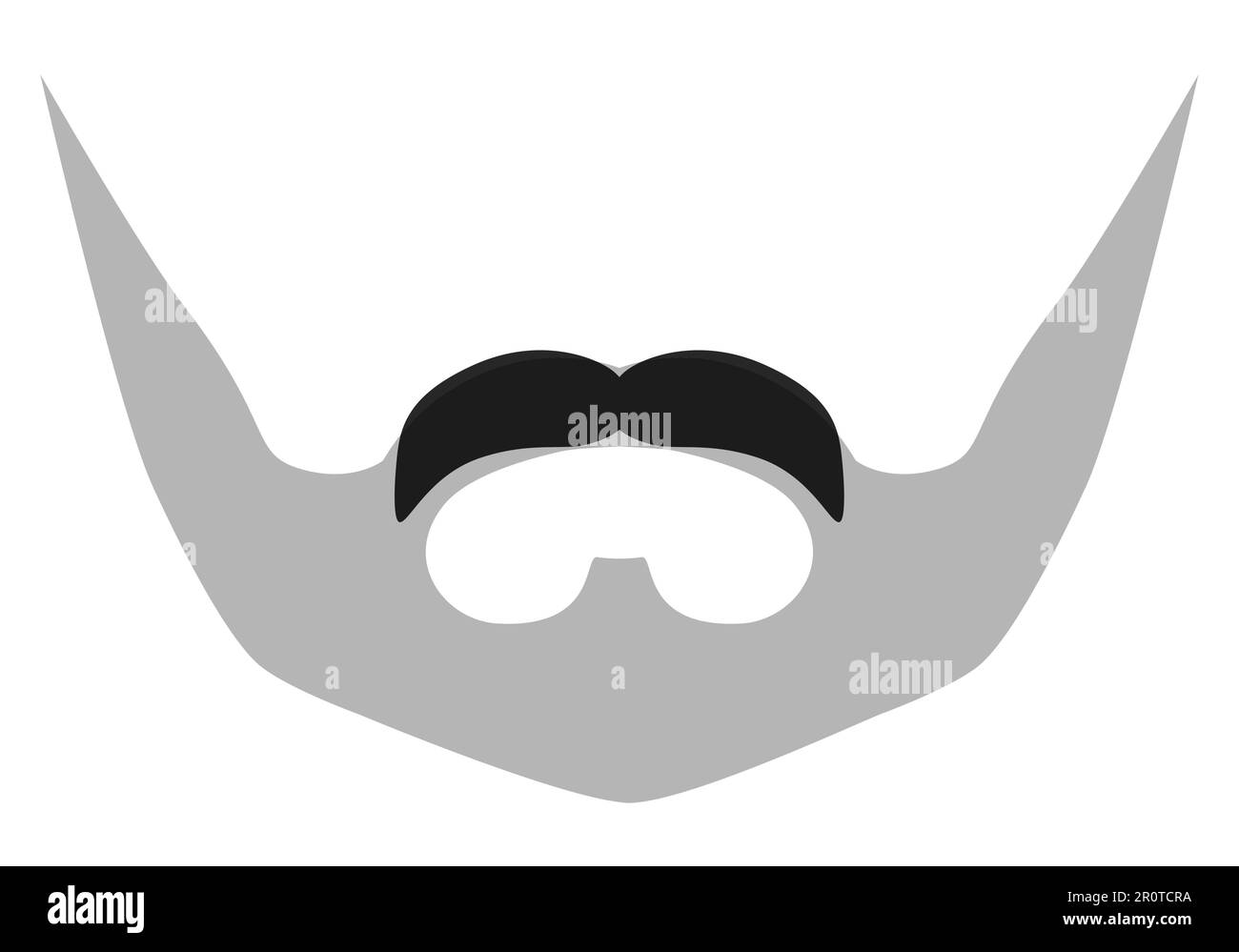 Beardstache Moustache Beard style men illustration Facial hair mustache