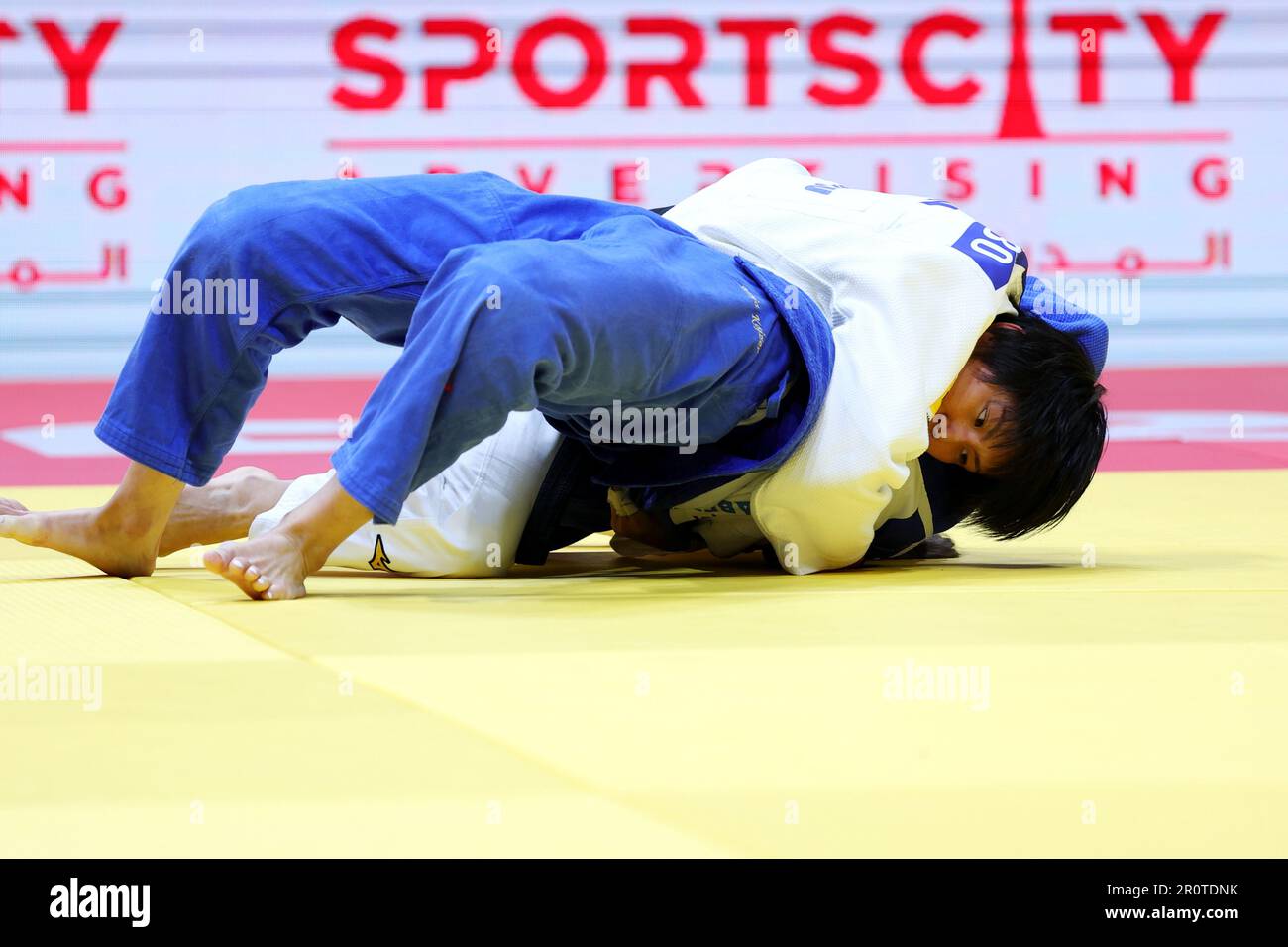 Ali Bin Hamad Al Attiyah Arena, Doha, Qatar. 9th May, 2023. (Top-Bottom)  Haruka Funakubo (JPN), Kaja Kajzer (SLO), MAY 9, 2023 -Judo : World Judo  Championships Doha 2023 Women's -57kg 3rd round