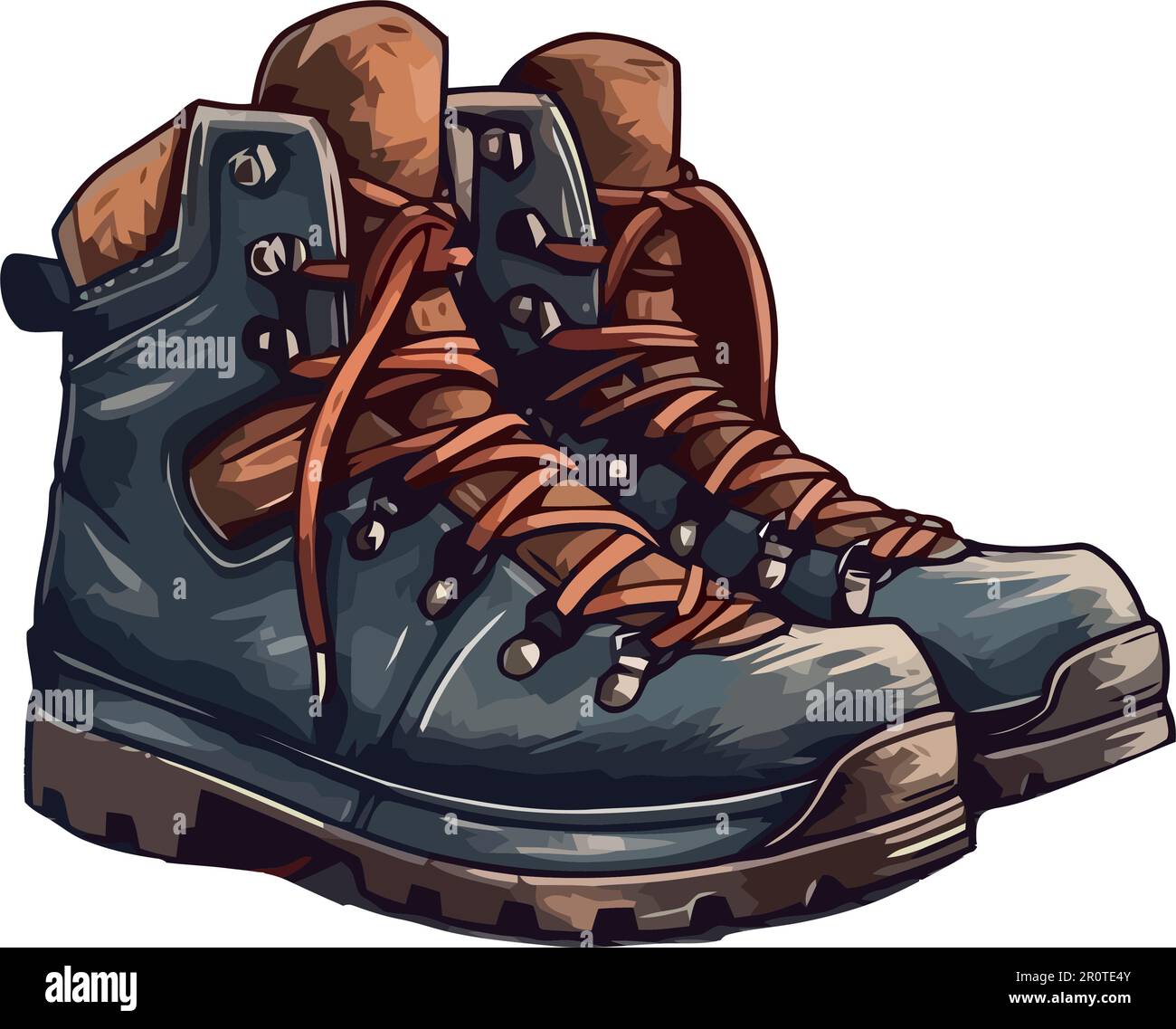 Mens hiking boots over white Stock Vector Image & Art Alamy