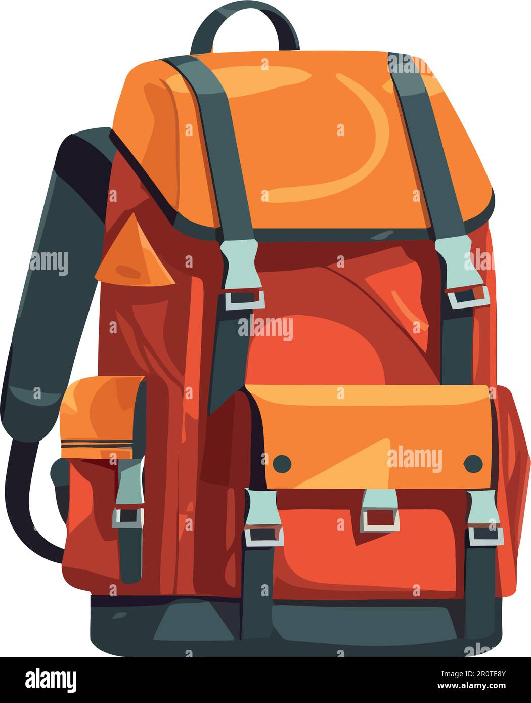Adventure backpack symbolizes exploration and outdoor activity isolated