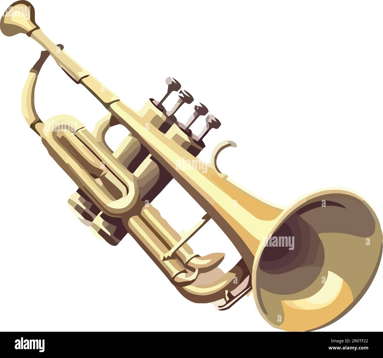 Classic Shiny trumpet design Stock Vector