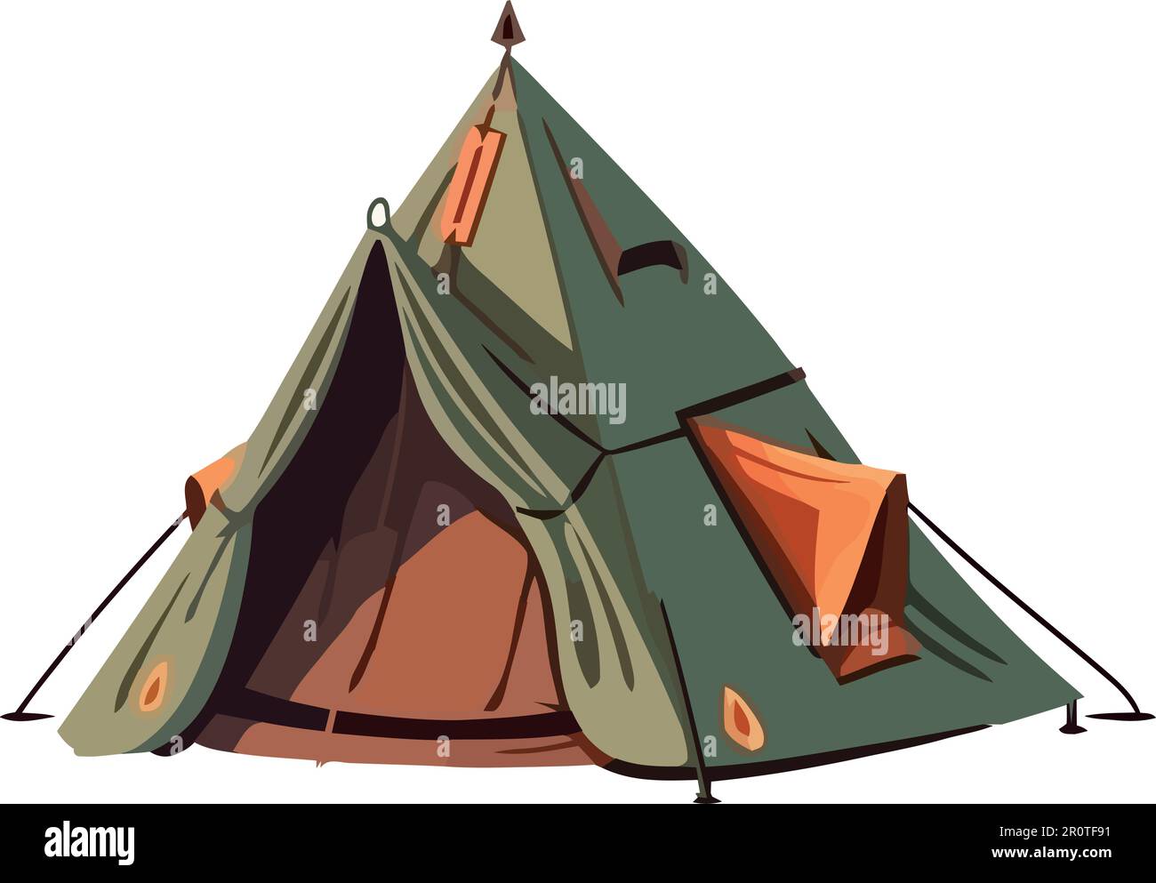 green tent illustration Stock Vector Image & Art - Alamy