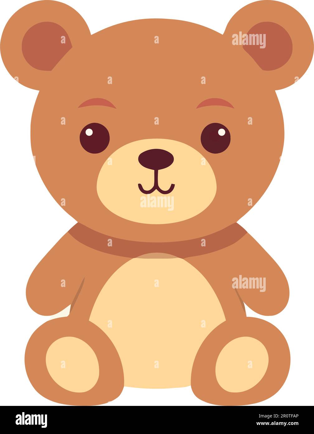 Smiling child sitting with cute teddy bear Stock Vector Image & Art - Alamy