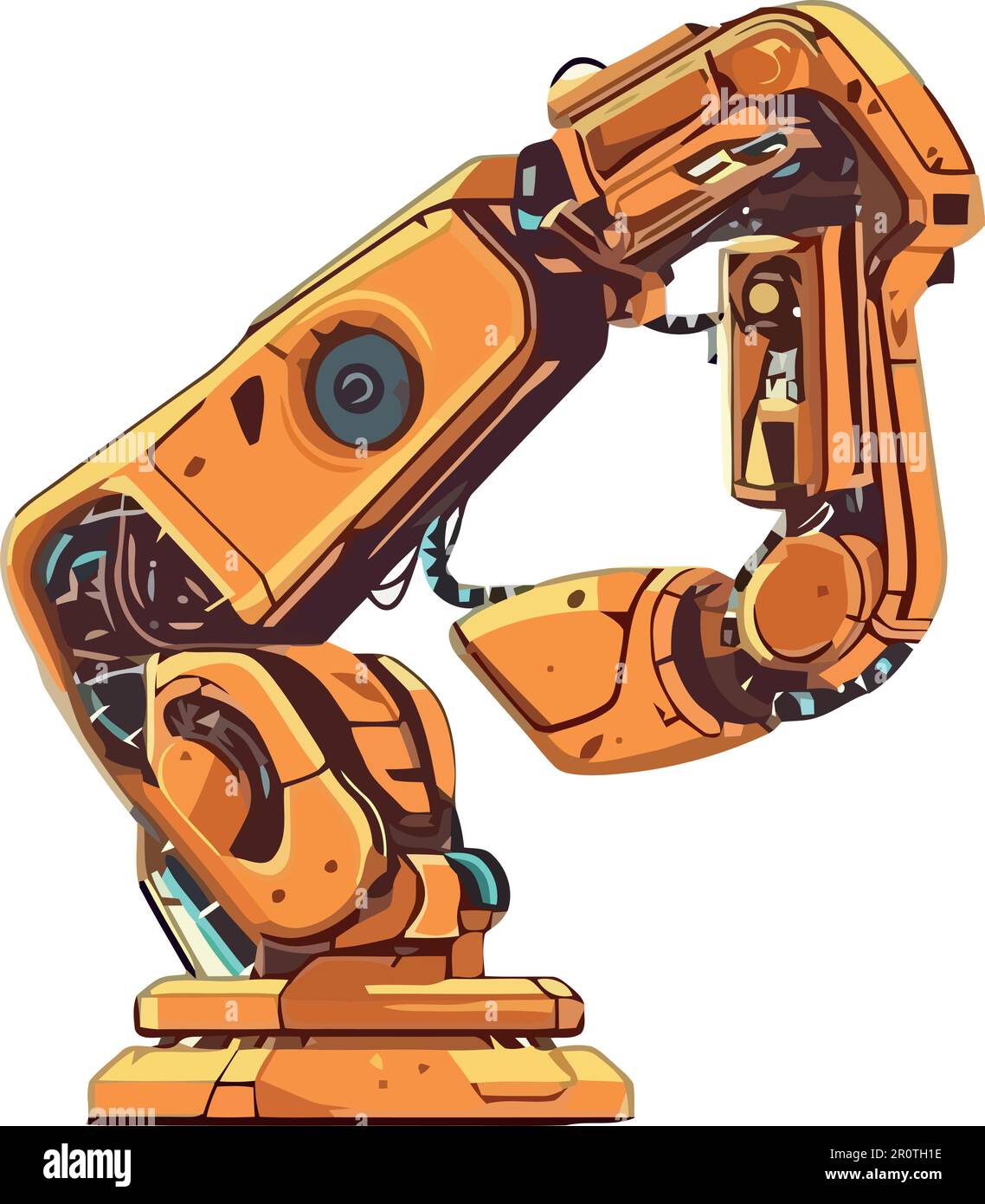 Automated robotic arm Stock Vector Image & Art Alamy