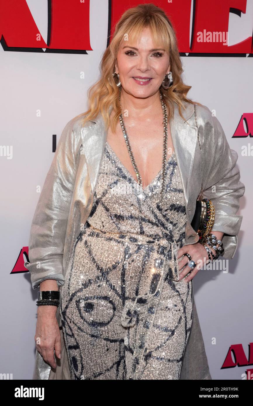Kim Cattrall attends the "About My Father" premiere at the SVA Theater
