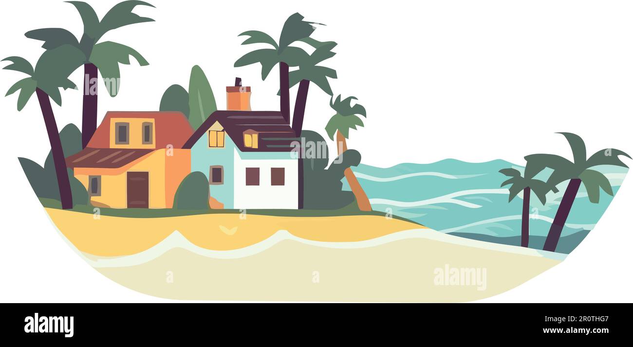 beach houses design Stock Vector Image & Art - Alamy