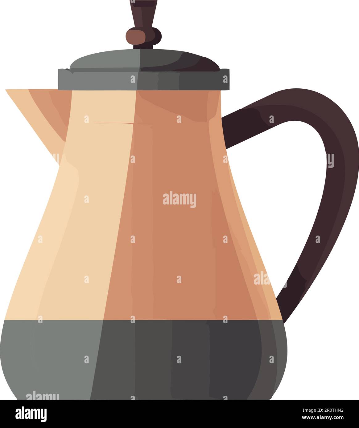 Hot liquid in pottery mug with handle Stock Vector Image & Art Alamy