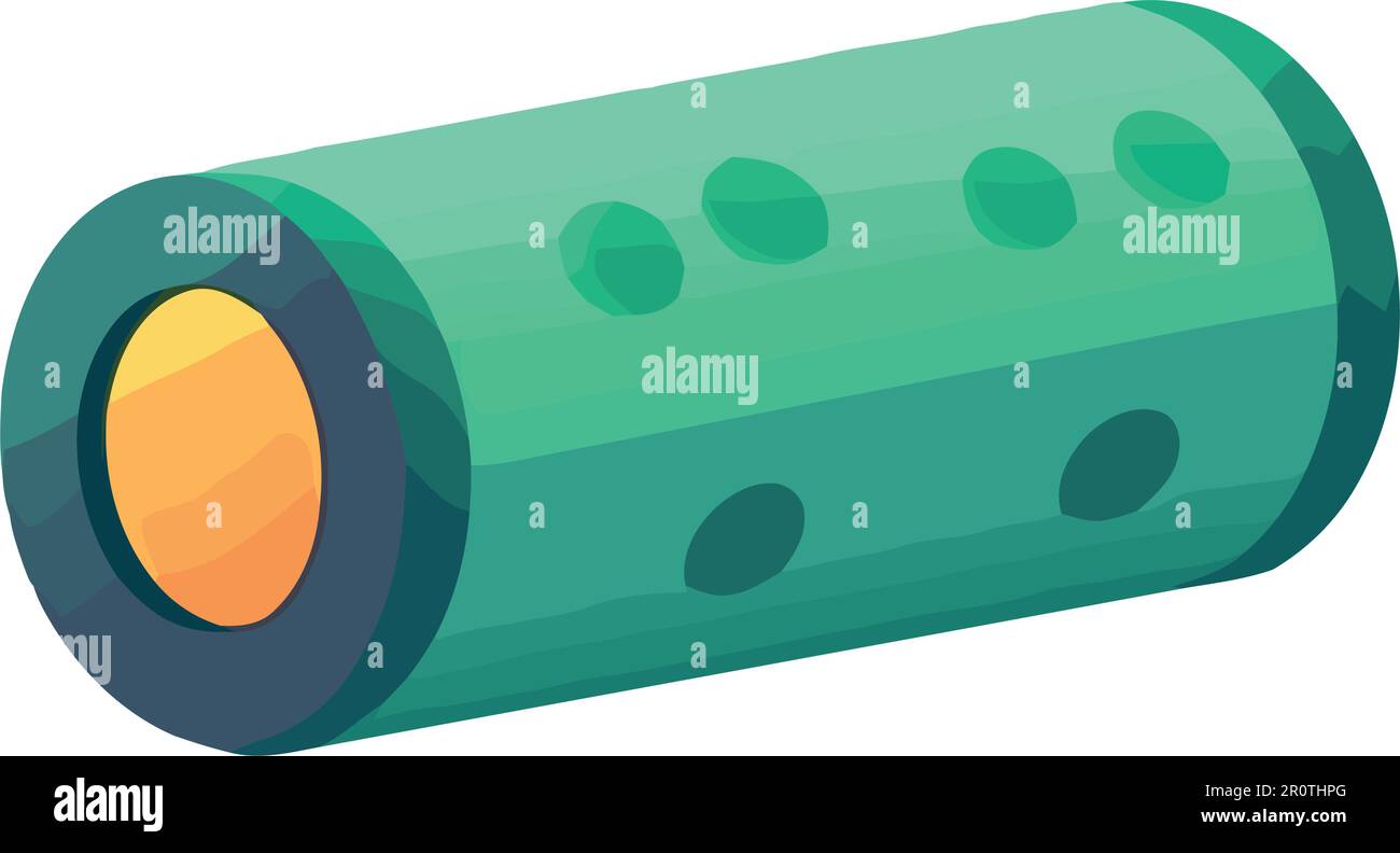 vector illustration of a foam roller for yoga Stock Vector Image & Art ...
