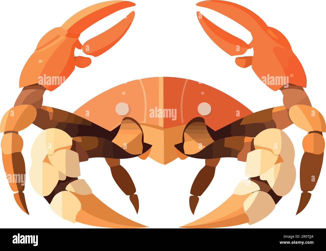 Crab claw symbolizes gourmet seafood lunch meal Stock Vector Image