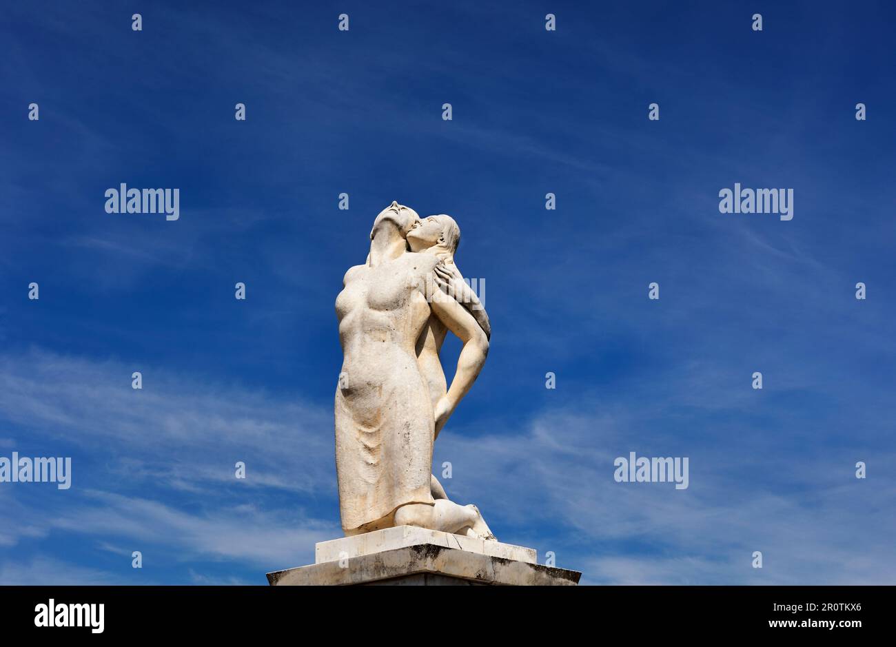 Castro dei Volsci , Italy , May ,6,2023 ,commemorative sculpture dedicated to Mamma Ciociaria in memory of all the women who during Second World War d Stock Photo