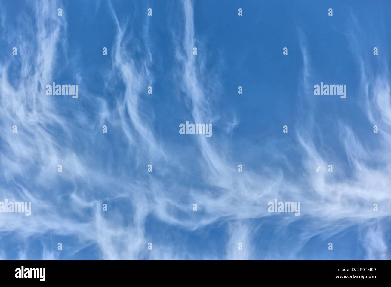 Blue sky with cloud patterns abstract background Stock Photo - Alamy